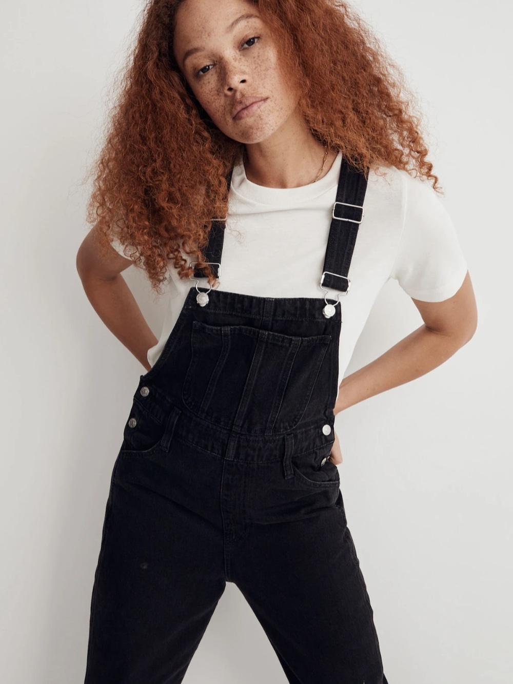 Madewell straight leg overalls